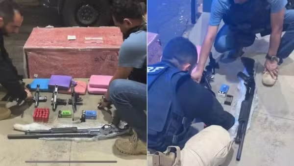 PRF apreende 6 armas, munições e maconha em ônibus interestadual na BR-135, em São Luís; passageiro foi preso