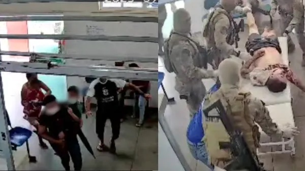 Imagens  mostram momento em que primos baleados em confronto com a PM chegam a hospital no PI; veja