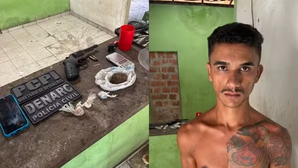 Casa abandonada era usada como 'boca de fumo' na Zona Sudeste; suspeito preso estava foragido