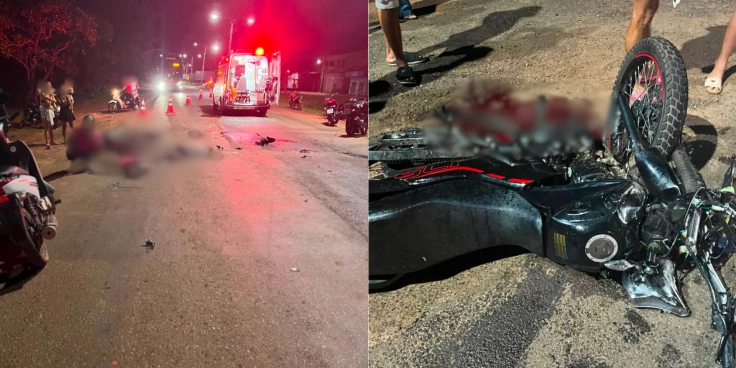 Quatro pessoas morrem em colisão frontal entre motos na BR-222, em Vitória do Mearim