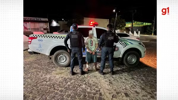Homem é preso suspeito de esfaquear dois tios no PI; polícia aponta sinais de embriaguez