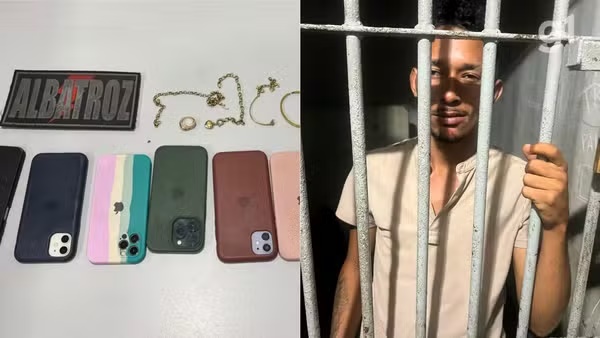 Jovem é preso e adolescente apreendida após assalto a estabelecimento em São Luís